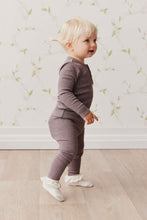 Load image into Gallery viewer, Organic Cotton Modal Elastane Legging - Truffle Marle