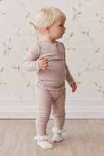 Load image into Gallery viewer, Organic Cotton Modal Elastane Legging - Powder Pink Marle