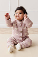 將圖片載入圖庫檢視器 Camille Cardigan - Heart Jacquard Ballerina Marle