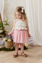 Load image into Gallery viewer, Lottie Skirt - Petite Heart Carnation