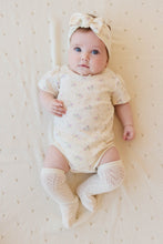 Load image into Gallery viewer, Organic Cotton Cap Sleeve Bodysuit - Thelma Orchid