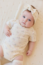 Load image into Gallery viewer, Organic Cotton Cap Sleeve Bodysuit - Thelma Orchid