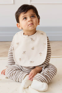 Organic Cotton Bib - Sasha Puppy Tofu