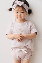 將圖片載入圖庫檢視器 Organic Cotton Ivy Shortie - Simple Flowers Lilac
