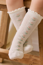 Load image into Gallery viewer, Ines Knee High Sock - Ines Floral Egret