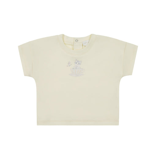 Pima Cotton Mimi Top - Egret