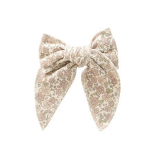 將圖片載入圖庫檢視器 Organic Cotton Bow - Chloe Floral Tofu