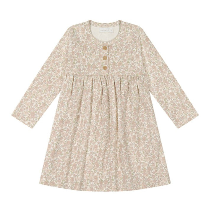 Organic Cotton Bridget Dress - Chloe Floral Tofu