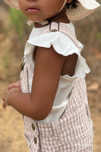 Load image into Gallery viewer, Chase Short Overall - Gingham Pink  **Preorder**