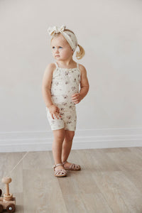 Organic Cotton Singlet - Lauren Floral