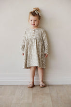 Load image into Gallery viewer, Organic Cotton Bridget Dress - Pansy Floral Mist