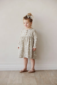 Organic Cotton Bridget Dress - Pansy Floral Mist