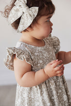 Load image into Gallery viewer, Organic Cotton Ada Dress - Pansy Floral Mist