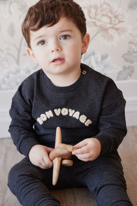 Organic Cotton Kit Sweatshirt - Onyx Marle  **Preorder**