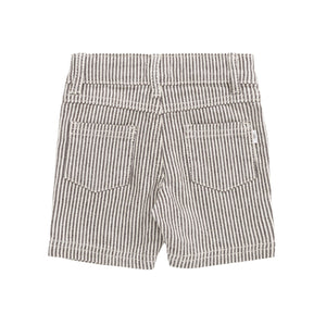 Jude Short - Dark Coffee/Buff Stripe