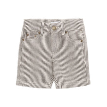 Load image into Gallery viewer, Jude Short - Dark Coffee/Buff Stripe