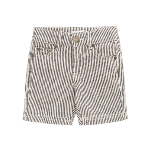 Jude Short - Dark Coffee/Buff Stripe