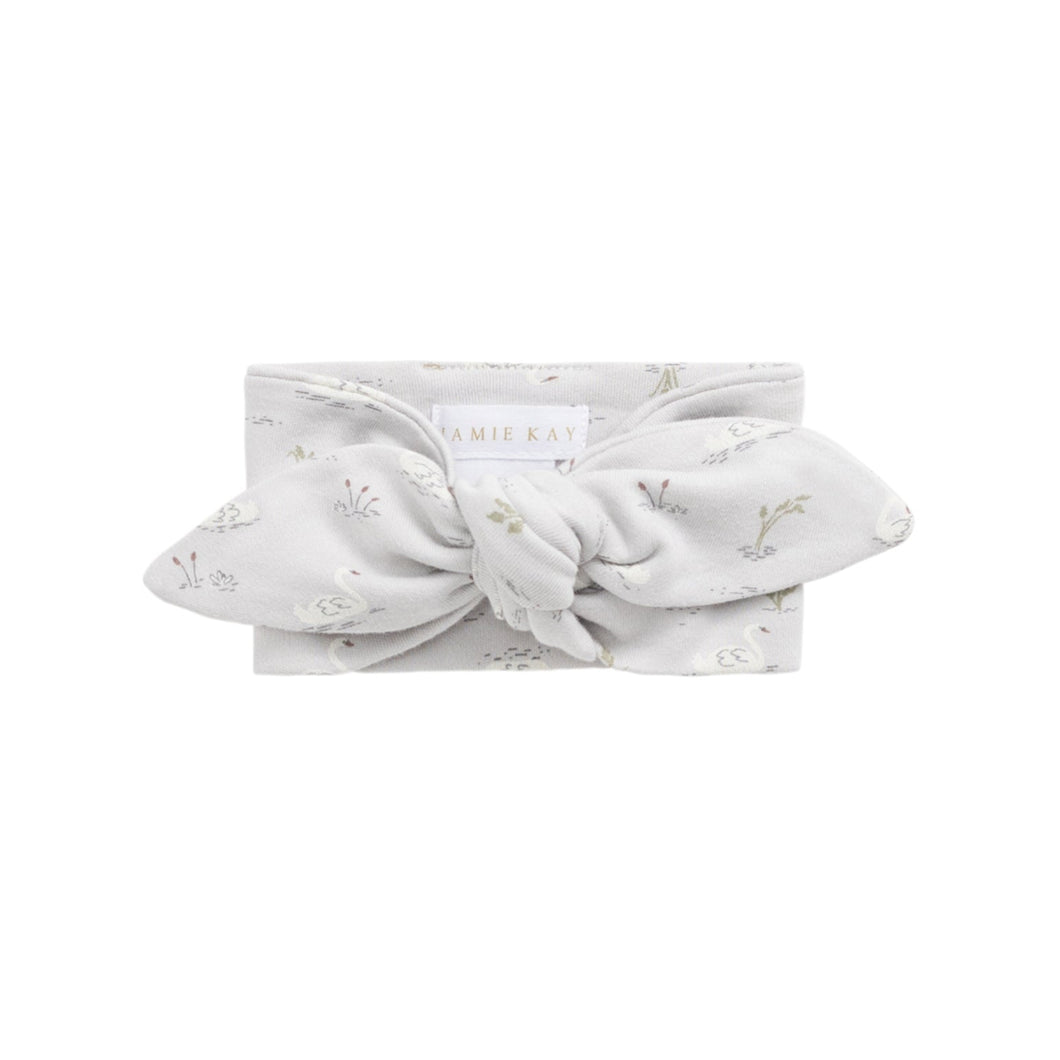 Organic Cotton Headband - Swanning Dawn Blue