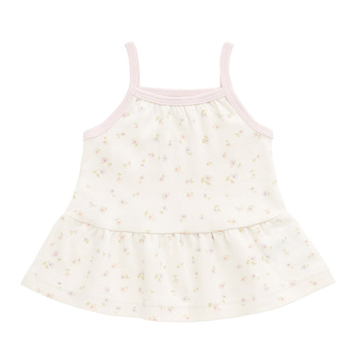 Organic Cotton Meadow Singlet - Briella Whisper