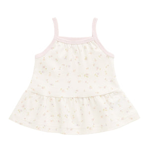 Organic Cotton Meadow Singlet - Briella Whisper