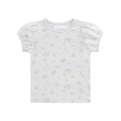 Organic Cotton Prarie Top - Petite Fleur Blue