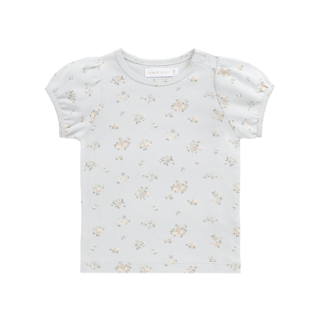 Organic Cotton Prarie Top - Petite Fleur Blue