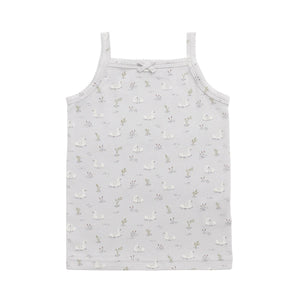 Organic Cotton Singlet - Swanning Dawn Blue