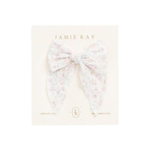 Load image into Gallery viewer, Organic Cotton Voile Bow - Grace Floral