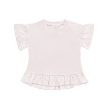 將圖片載入圖庫檢視器 Pima Cotton Courtney Ruffle Top - Soft Misty Rose