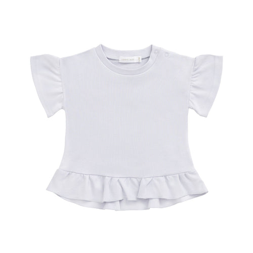 Pima Cotton Courtney Ruffle Top - Tulle