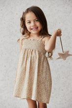 Load image into Gallery viewer, Organic Cotton Eveleigh Dress - Chloe Floral Egret  **Preorder**