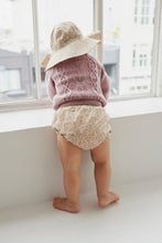 Load image into Gallery viewer, Organic Cotton Frill Bloomer - Chloe Floral Egret  **Preorder**