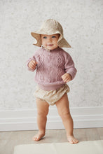 Load image into Gallery viewer, Organic Cotton Frill Bloomer - Chloe Floral Egret  **Preorder**