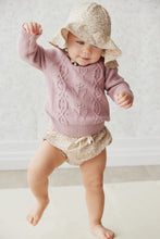Load image into Gallery viewer, Organic Cotton Frill Bloomer - Chloe Floral Egret  **Preorder**