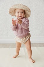 Load image into Gallery viewer, Organic Cotton Frill Bloomer - Chloe Floral Egret  **Preorder**