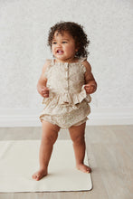 Load image into Gallery viewer, Organic Cotton Frill Bloomer - Chloe Floral Egret  **Preorder**