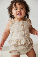 Load image into Gallery viewer, Organic Cotton Frill Bloomer - Chloe Floral Egret  **Preorder**