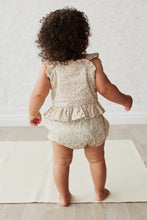 Load image into Gallery viewer, Organic Cotton Frill Bloomer - Chloe Floral Egret  **Preorder**