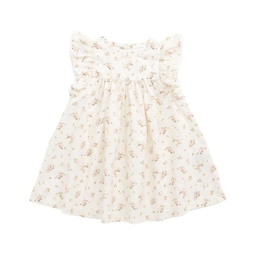 White floral dress on a white background
