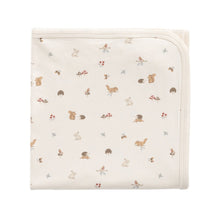 Load image into Gallery viewer, Baby blanket with animal pattern on a white background