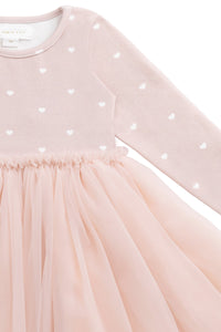 Anna Tulle Dress - Petite Heart Old Rose