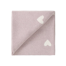 Load image into Gallery viewer, Juliette Blanket - Heart Jacquard Ballerina Marle