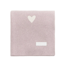 Load image into Gallery viewer, Juliette Blanket - Heart Jacquard Ballerina Marle
