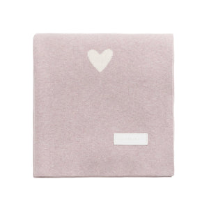 Juliette Blanket - Heart Jacquard Ballerina Marle