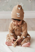 Load image into Gallery viewer, Organic Cotton Reese Beanie - Bears Caramel Cream