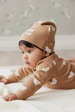 將圖片載入圖庫檢視器 Organic Cotton Reese Beanie - Bears Caramel Cream