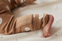 Load image into Gallery viewer, Organic Cotton Reese Zip Onepiece - Bears Caramel Cream