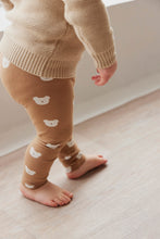 Load image into Gallery viewer, Organic Cotton Legging - Bears Caramel Cream