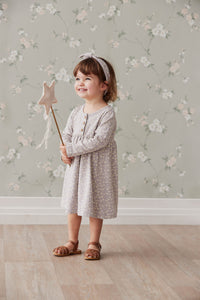 Organic Cotton Bridget Dress - Rosalie Field Raindrop