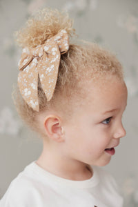 Organic Cotton Bow - Rosalie Field Caramel